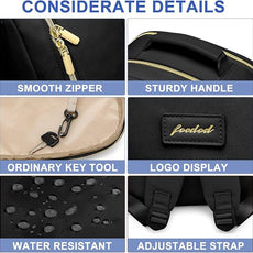 Laptop Backpack for Women Bookbag: 17 inch Work School Backpacks with Pouch Pocket for Large Capacity Cup & USB Charger College Book Bag Travel Business Nurse Teacher Bookbags Anti-theft Back Pack