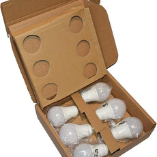 Amazon Basics 60W Equivalent, Daylight White, Non-Dimmable, 10,000 Hour Lifetime, A19 LED Light Bulb , 6-Pack