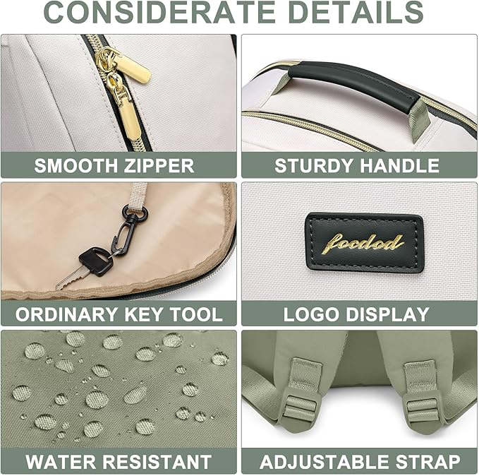 Laptop Backpack for Women Bookbag: 17 inch Work School Backpacks with Pouch Pocket for Large Capacity Cup & USB Charger College Book Bag Travel Business Nurse Teacher Bookbags Anti-theft Back Pack