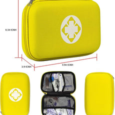 First Aid Kit Car Home Emergency Essential Kits - 275Pcs Basic Hiking Supplies Survival Gear First Aid Set Camping Backpacking Sports Yellow YIDERBO