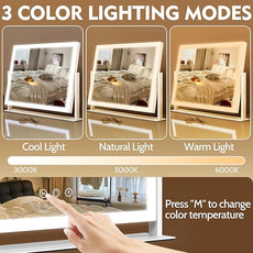 ROLOVE Lighted Makeup Mirror 16.3