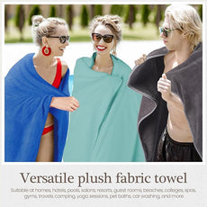 VitalCozy Set of 6 Large Bath Towels for Bathroom 28 x 55 Inches Soft Absorbent Shower Towels Bulk for Daily Use Gym Beach Pool Hotel(Fresh Color)