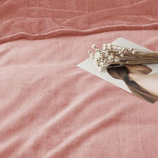 IR Imperial Rooms Fleece Blankets Queen Size 90x90 Inches- 8 Pack - Super Soft Fluffy Throw Blanket for Sofa and Bed - Warm and Cozy Lightweight 400 GSM Microfiber Bed Throws Blankets (Queen, Pink)