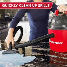 Vacmaster 2.5-Gallon* 2 Peak HP Wall Mountable Wet/Dry Vacuum – VOM205P 1101