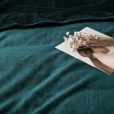 IR Imperial Rooms Fleece Blanket Twin Size 60 x 80 Inches - Super Soft Fluffy Throw Blanket for Sofa and Bed - Warm and Cozy Lightweight 400 GSM Microfiber Bed Throws Blankets (Twin, Emerald)