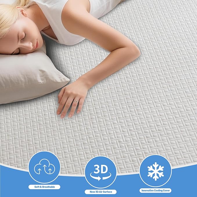 Premium Bamboo Mattress Protector – King Size, Waterproof, & Ultra Soft Breathable Noiseless Washable Bed Mattress Cover for Comfort & Protection MC01KING-L