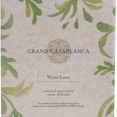 Zodax Grand Casablanca Porcelain Oil Diffuser - 6.76 oz -Water Lotus