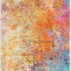 Lahome Modern Abstract Runner Rug - 2x4.3 Colorful Kitchen Long Bathroom Rugs Non Skid Laundry Room Mat, Rainbow Slip Machine Washable Carpet for Bedroom Entryway Doorway 2' x 4.3'