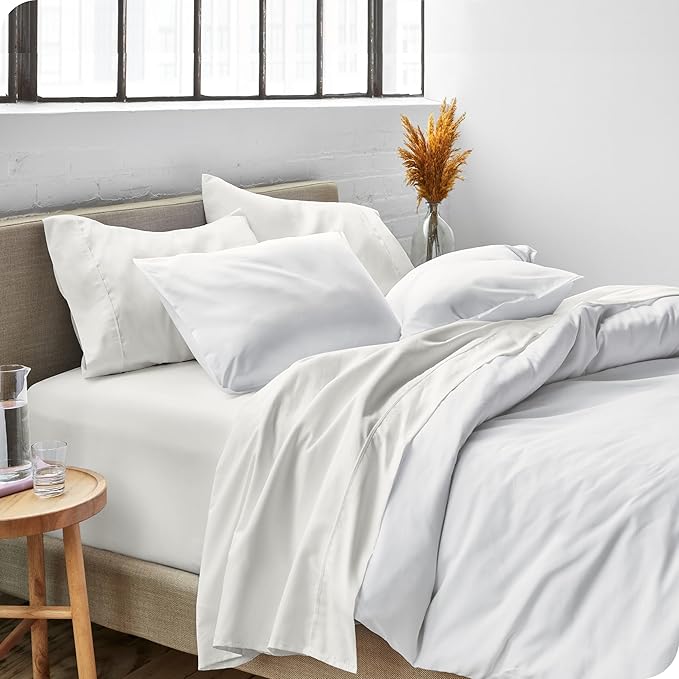Bare Home King Sheet Set - Luxury 1800 Ultra-Soft Microfiber King Bed Sheets - Double Brushed - Deep Pockets - Easy Fit - 4 Piece Set - Bedding Sheets & Pillowcases (King, Cream) BareHome