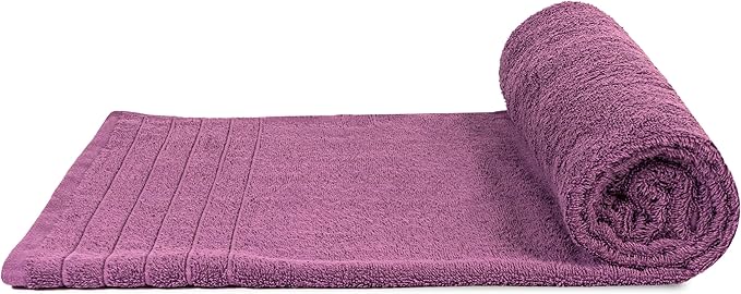 Tens Towels Pack of 2 Extra Large Bath Sheets 35 x 70 Inches, 100% Cotton, Larger & Lighter Weight, Quicker to Dry, Super Soft & Absorbent, Oversized Bath Towels, Purple