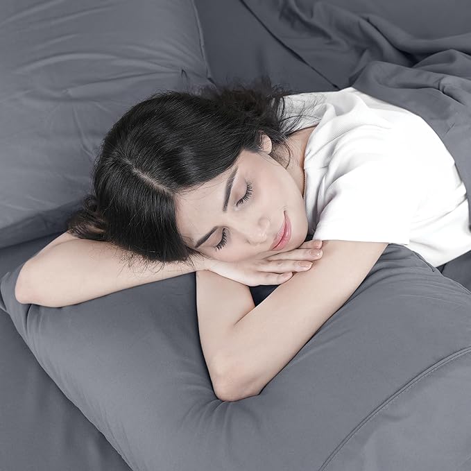 Utopia Bedding Twin Bed Sheets Set - Pack of 2 Sheet Sets - Perfect for Spa, Hotel, & Guest Bedroom - Brushed Microfiber - Shrinkage and Fade Resistant - Easy Care (Grey)