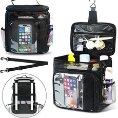 Dorm Room Essentials for Guys Girls Boys, Hanging Toiletry Bag，Waterproof Travel Shower Caddy Organizer with Clear Pockets, Mesh Compartments & Hook Portable Toiletry Bag for Gym, Camping, Cruise