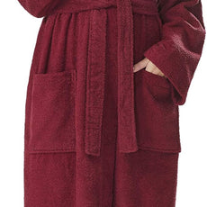 Arus Women's Hooded Classic Bathrobe Turkish Cotton Robe with Full Length Options