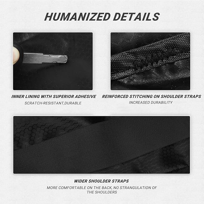 Laundry Bag with Shoulder Straps and Mesh Pocket Laundry Backpack Large Portable Laundry Hamper for College Travel, Laundromat, Apartment (Black)