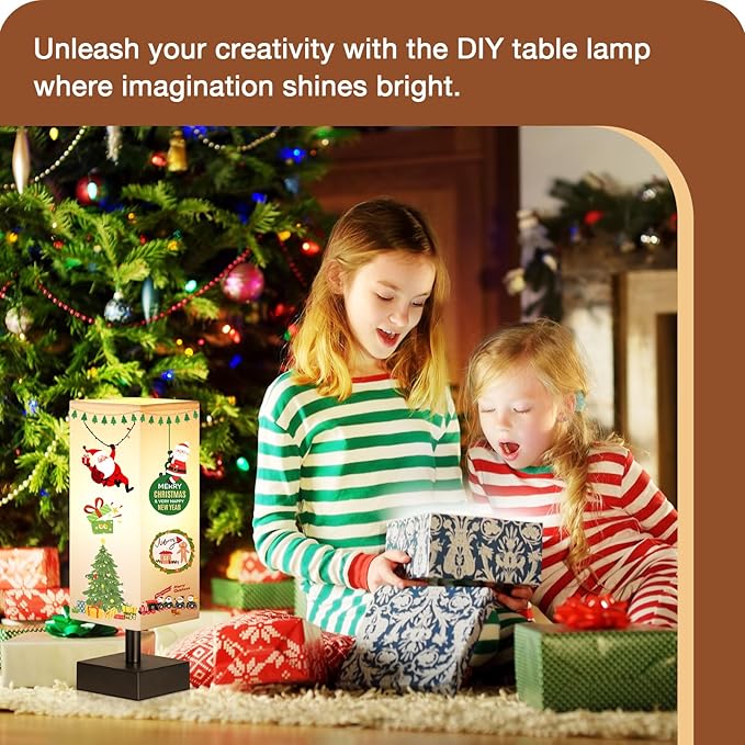 White Small Table Lamp - Bedside Lamp for Bedroom, Minimalist Nightstand Lamp with Silver Base, Desk Lamp for Kids Room Dorm