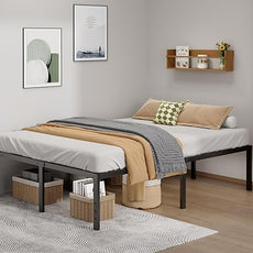 Metal Bed Frame Full Size - 18 Inch Heavy-Duty Full Platform Bed Frame No Box Spring Needed, Easy Assembly, Noise-Free, Sturdy Mattress Foundation, Underbed Storage Space