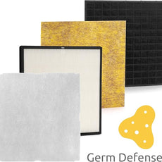 Rabbit Air, MinusA2 Air Purifiers for Home, Ultra Quiet HEPA Air Purifier - Wall Mountable Air Purifiers for Home Large Room, Allergies, Dust, Mold, Smoke & VOCs - (SPA-780N, White, Germ Defense)