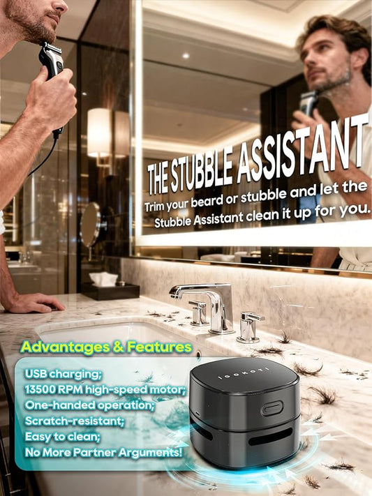 IGOKOTI White Elephant Gifts: Desk Vacuum Cleaner Mini,Counter Vacuum,Tabletop Vacuum Cleaner USB Rechager, Cordless Energy Saving Design