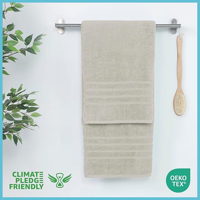 Martex 2-Pack Ultimate Performance Bath Sheet Set – 100% Cotton – 33” x 65” – Extra Large Bath Towels – Versatile – Low-Linting – Supersoft Bathroom Set – Super Absorbent – Easy Care – New Sand
