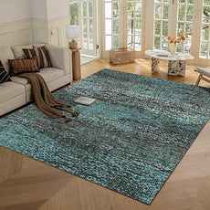 RUGSURE Washable Area Rug - 1/6 Thick - Stain & Water Resistant Non-Slip - Resistant Rug for Living Room, Bedroom, Nursery, Pet & Child Friendly, Vintage Charm Area Rugs (Green, 4' x 6')