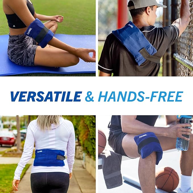 Cryo-Max Cold Pack, 8 Hour Reusable Cold Therapy Ice Pack for Elbows, Knees, Neck + More, Medium, 6" x 12" (1 Count)