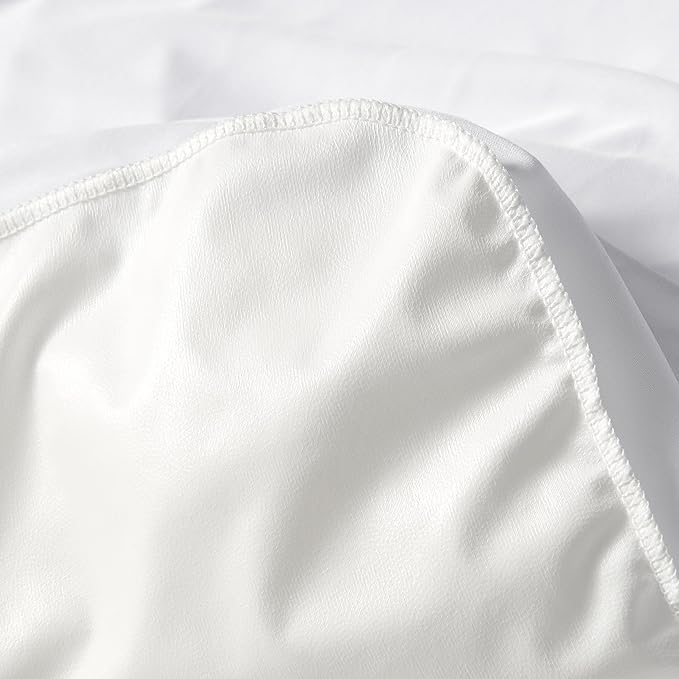 Amazon Basics Waterproof Mattress Protector, White, King