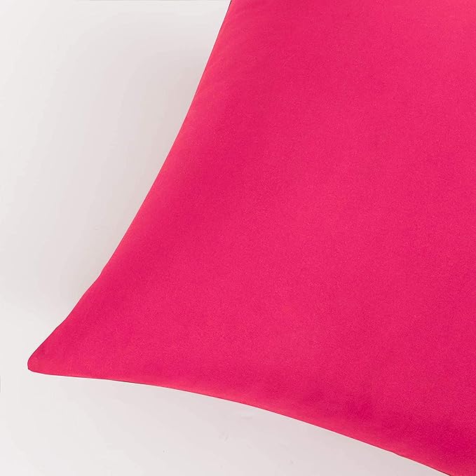 FLXXIE Body Pillow Cover - Super Soft Microfiber 20x54 Body Pillow Case - Envelope Closure, Wrinkle, Stain Resistant Magenta Body Pillow Cover, 20x54, Magenta