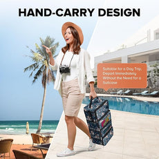 Suitcase Organizer, Travel Luggage Organizer Hanging Shelves Packing Cube Closet/Collapsible Portable Travel Organizer for Carry-on