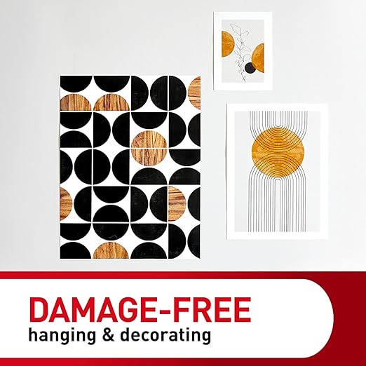 Command Poster Strips, Damage Free Hanging Poster Hangers, No Tools Wall Hanging Strips for Posters, 256 White Adhesive Strips (Pack of 4)