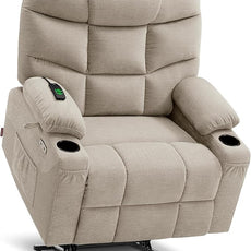 MCombo Oversized Power Lift Recliner Chair with Extended Footrest, Extra Wide 27.2