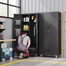 SUXXAN Broom Closet with Wheels 71