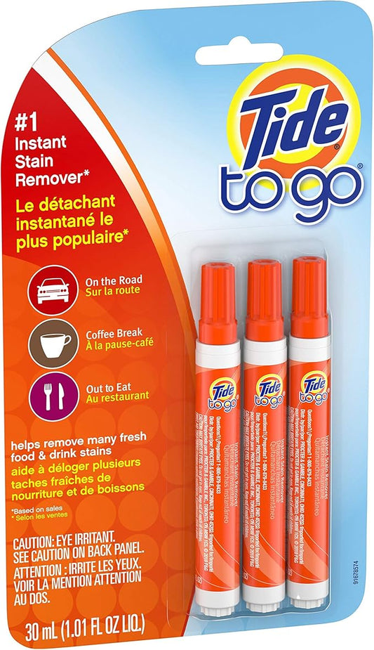 Tide to Go Instant Stain Remover Liquid Pen,Pack of 9