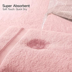 REDKISS 100% Cotton Bath Towels Set of 2, Extra Large Bath Sheets 35 X 70 Inches, 800 GSM, Quick Dry, Ultra Soft & Super Absorbent Bathroom Towel Sets for Bathroom, Gym, Spa, Pool & Hotel, Pink