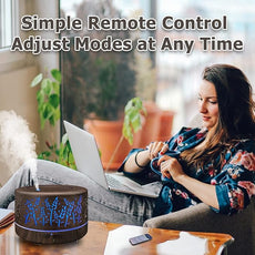 Diffusers for Essential Oils Large Room 600ml,Essential Oil Diffusers for Home with R/C,8/Set Oils Cool Mist Humidifier,7 Colors Lights & 3 Mist Mode Waterless Auto Off for Office Bedroom Decor Gifts