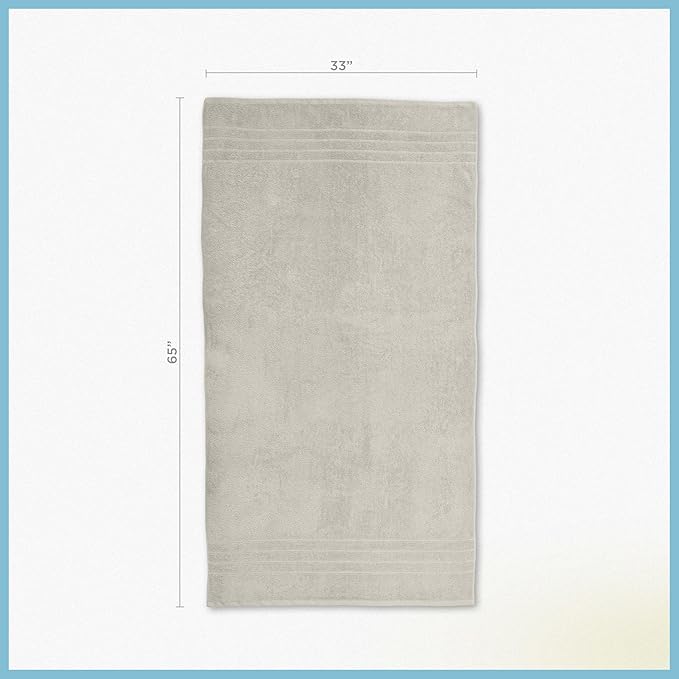 Martex 2-Pack Ultimate Performance Bath Sheet Set – 100% Cotton – 33” x 65” – Extra Large Bath Towels – Versatile – Low-Linting – Supersoft Bathroom Set – Super Absorbent – Easy Care – New Sand