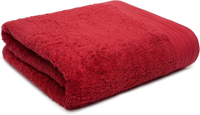 100% Cotton Towels 35" X 70" | Burgundy Towels Set of 1 Ultra Soft and Highly Absorbent Bath Towel Set Cotton, Gym, Hotel, Spa, Machine Washable