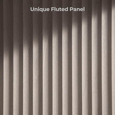 SICOTAS Buffet Cabinet with Storage Accent Sideboard Modern Credenza with Doors & Shelves Fluted Media Console Mid Century Coffee Bar Table for Living Room Kitchen Dining Room Hallway