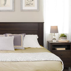 Prepac Stylish Flat Wood Panel Headboard for King Size Beds, Simplistic Wooden King Headboard 2.25