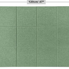 Green Bulletin Board | Large Cork Boards Alternative for Walls | Felt Cork Board for Office, Home & Classroom | Green Office Classroom Supplies | Felt Wall Tiles (12-Pack) | Forest Green