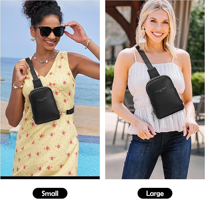 INICAT Travel Small Crossbody Sling Bags Women Cross Body Purses Passport Holder Vegan Leather Fanny Packs Birthday Gifts