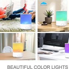 BlueHills Premium 4000 ml XL Essential Oil Diffuser 4L 4 Liter 70 Hour Run Humidifier Aromatherapy 1 Gallon Big Capacity High Mist Output for Large Room Home Mood Lights Long Run Diffuser White E401