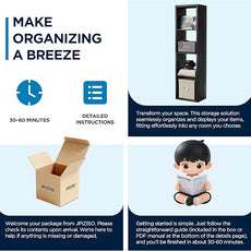 4 Cube Storage Organizer Single Row, Cube Shelf with Heavy-Duty Thick Boards, 13.31