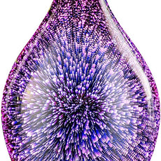 Porseme 280ml Essential Oil Diffuser 3D Hand-Blown Glass Aroma Diffusor, Aromatherapy Unltrasonic Cool Mist deffuser, 7 Color Changing Humidifier, Waterless Shut-Off, Timer Function for Home Office