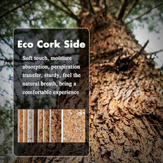 YSAGi Double-Sided Desk Pad, Leather Desk Mat, Eco Cork Desk Pad Protector, Large Mouse Pad for Desk, Waterproof Desk Blotter Pad, Desk Writing Pad for Office Work/Home(23.6