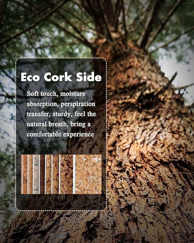 YSAGi Double-Sided Desk Pad, 35.4"x17"Leather Desk Mat, Eco Cork Desk Pad Protector,Large Mouse Pad,Waterproof Desk Blotter for Office/Home(Pink)