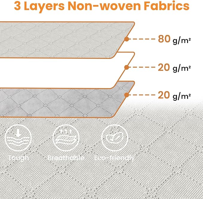 Fab totes 24 Gallons Clothes Storage, Foldable Thick Fabric Blanket Storage Bags, Containers for Organizing Bedroom, Closet, Clothing, Comforter, Organization with Handle (4 Pack,Ivory)