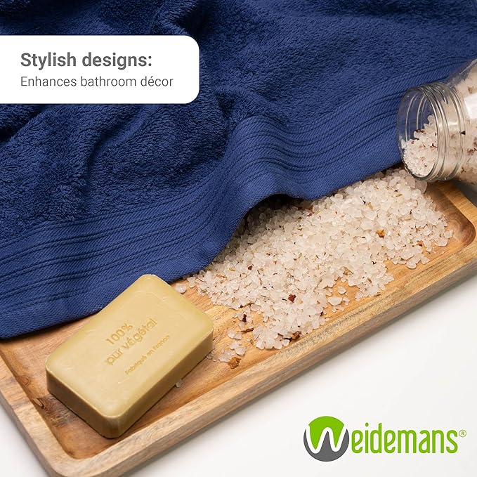 100% Cotton Towels 35" X 70" | Navy BlueTowels Set of 1 Ultra Soft and Highly Absorbent Bath Towel Set Cotton, Gym, Hotel, Spa, Machine Washable