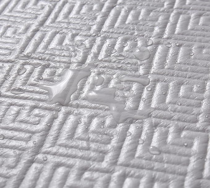 100% Waterproof Mattress Protector 18''Deep Pocket Breathable Incontinence Pads for Adults Kids Elderly Pets Machine Washable and Easy Care Bedwetting Pads(Gray, 60''x80'',Queen)