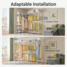 VIPEK X40 Expandable Large Reach-in Closet Rack Adjustable from 6'4