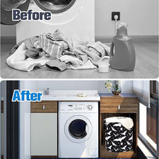 Goth Bats Laundry Basket Halloween Foldable Oxford Cloth Funny Tote Bag Laundry Hamper Clothes Storage Bucket Organizer For Bathroom/Laundry Storage/Bedroom Storage Basket 17.7x13.7Inch